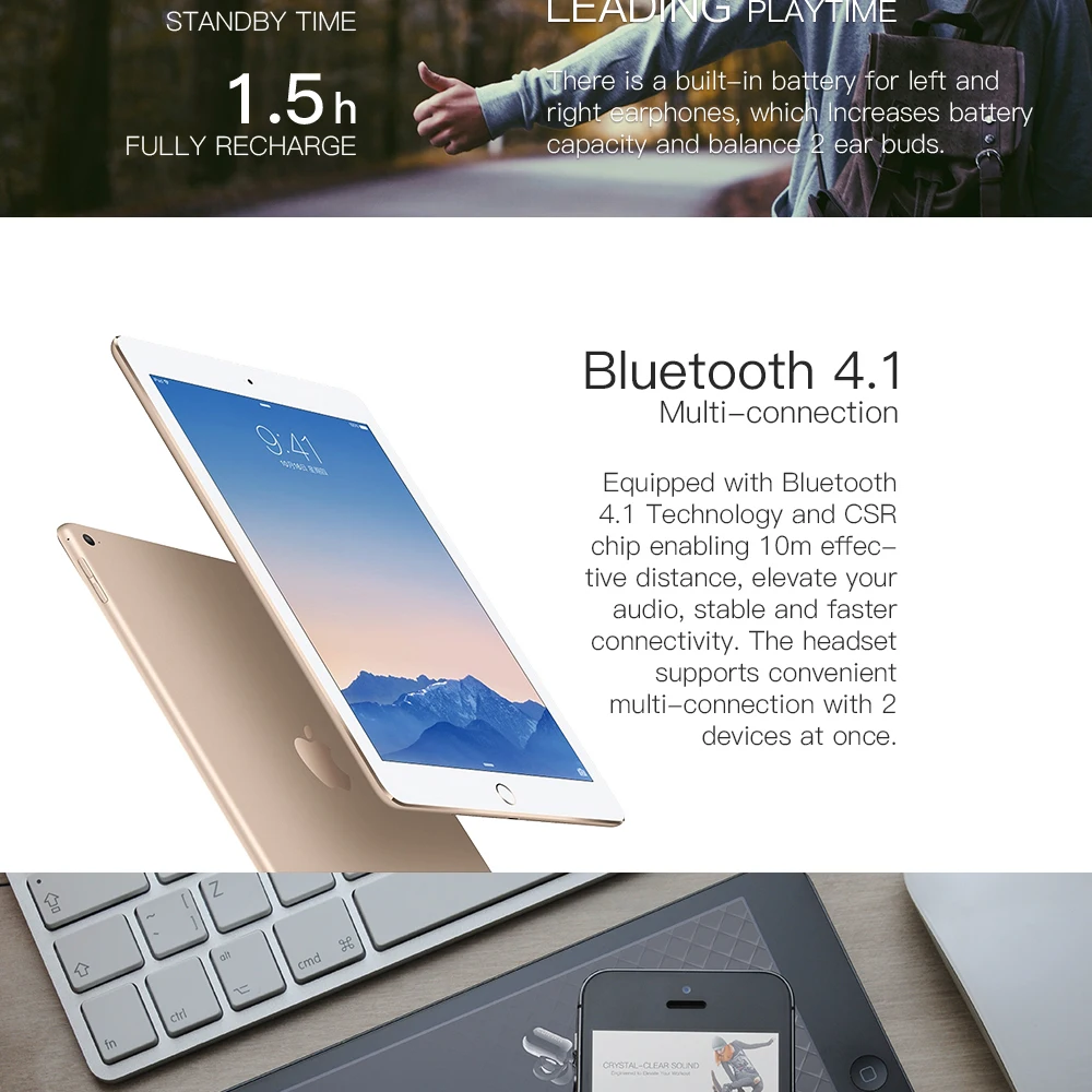 EDIFIER W293BT наушники-вкладыши беспроводные Bluetooth V4.1 наушники с шумоподавлением гарнитура поддерживает AAC и AptX декодирование звука