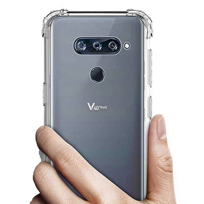 Мягкий противоударный защитный ТПУ силиконовый чехол для LG серии V40/V40 ThinQ X Power 3