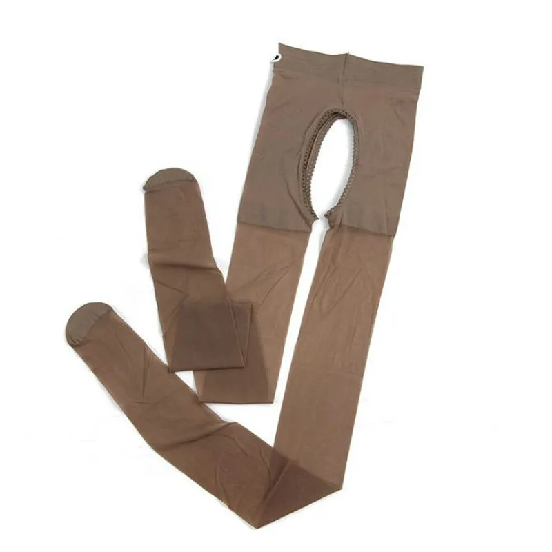 2019 Женские Дышащие прозрачные колготки с открытой промежностью сексуальные