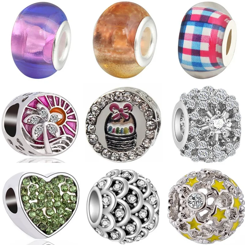 

Hot Sale Crystal Windmill Dog Bear Peacock Butterfly Crown Heart Bead Fit Original Pandora Charms for Women DIY Jewelry