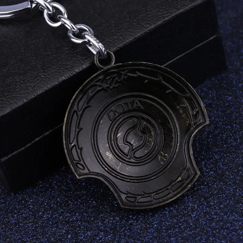 MQCHUN игра подарки Ювелирные изделия Dota 2 брелок иммортный Чемпион щит цинк ключ из