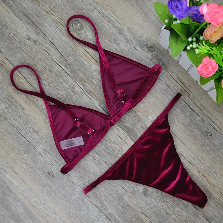Женский бархатный купальник бикини сексуальный комплект 2019|set women|set sexyset suit women |