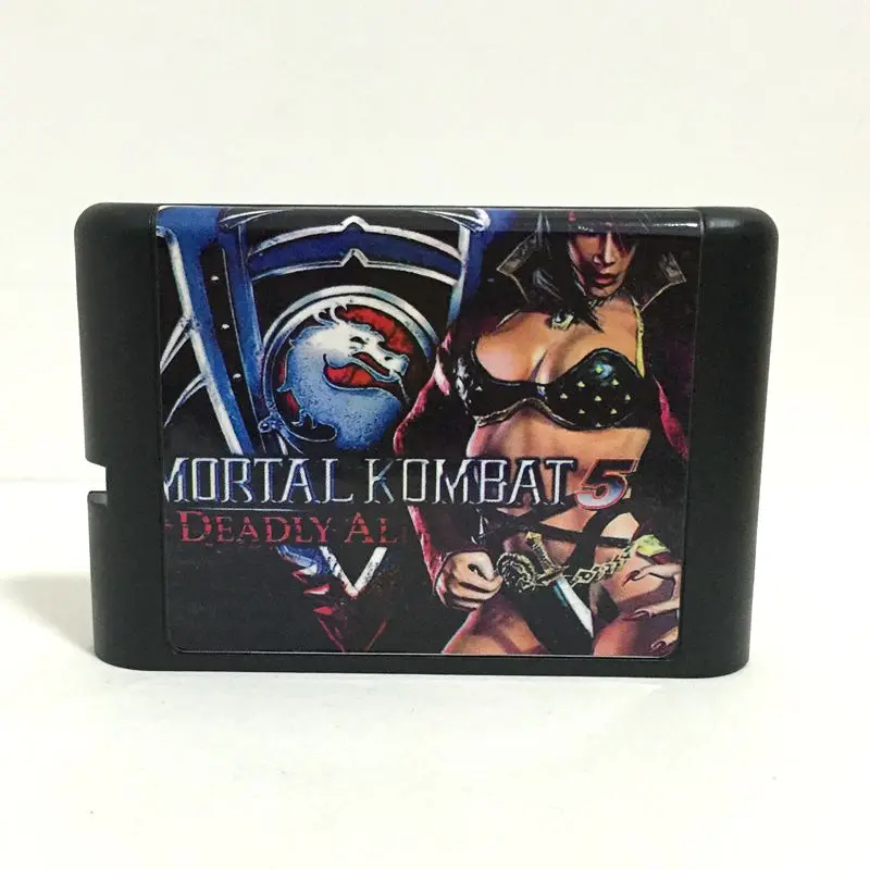 Высококачественный 16 битный игровой картридж Sega MD для системы Megadrive Genesis Mortal Kombat