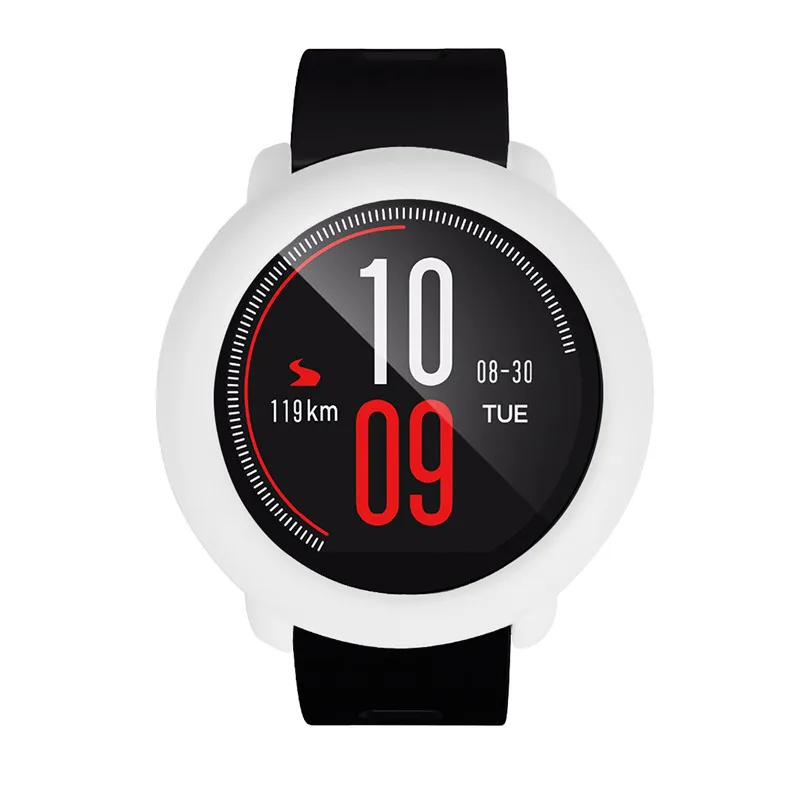 4в1 Huami Amazfit Pace ремешок силиконовый спортивный ремешок на запястье часы браслет+ Силиконовый водонепроницаемый корпус для камеры+ стеклянный протектор экрана