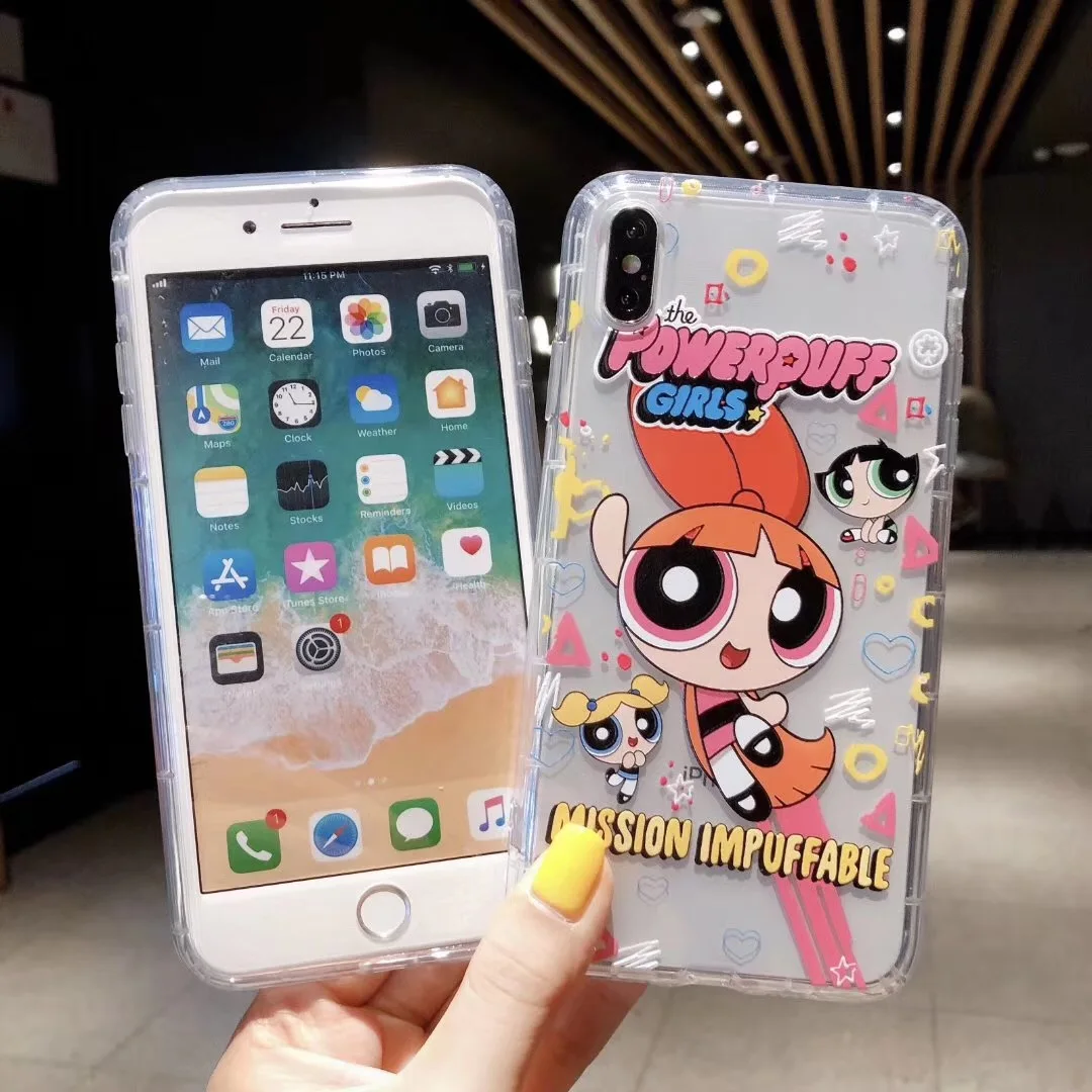 Милый мощный пуф для девочек полицейский INS чехол телефона iphone Xs MAX XR X 6 S 7 8 plus