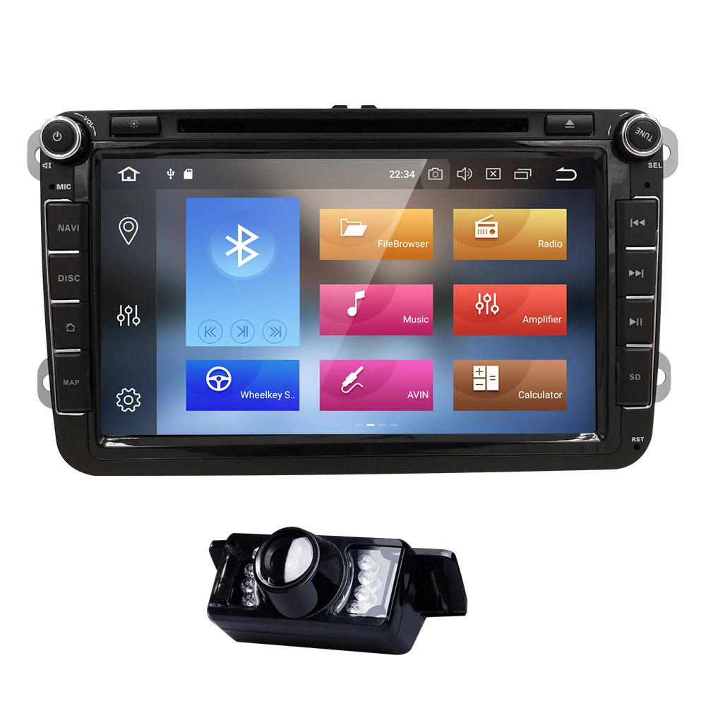 Двойной 2 din Android 8 0 Автомобиль Радио DVD помощи при парковке для VW passat b6 B5 T5 skoda Superb