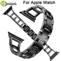 fashion stainless steel strap for apple watch band 40mm 44mm 38mm 42mm band for apple watch series 4 3 2 1 watches women diamond