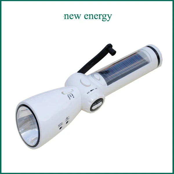 [Seven Neon] модный патент Кривошип Динамо Солнечный фонарь/мобильный телефон ChargerAM/FM