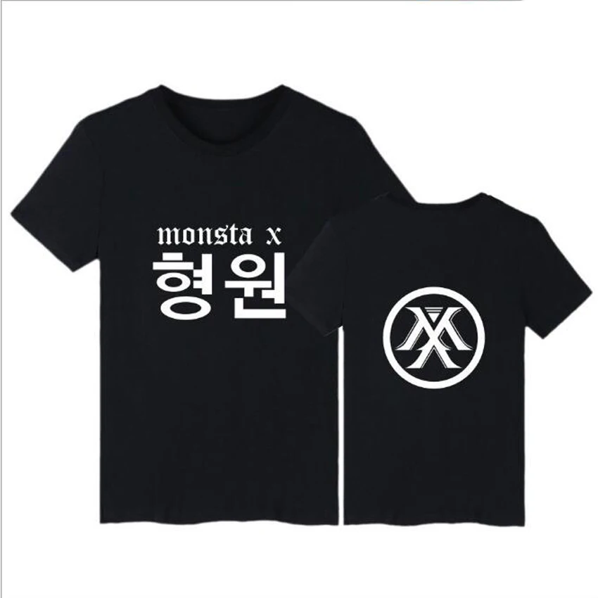 Женская футболка в стиле K POP MONSTA X большие размеры|Футболки| |