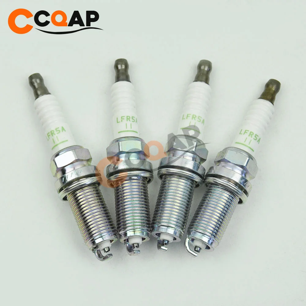 4 шт./лот LFR5A-11 22401-8H515 нормальный свечи зажигания для Nissan Almera N16 X-Trail T30 Premera P12 LFR5A11 224018H515