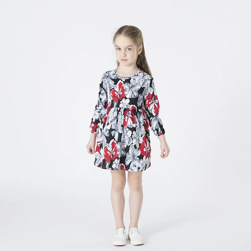 Autumn Spring Girl Cotton Dress Clothes 2017 Kids Dresses For Girls Princess Party Casual Long Sleeve Baby 2-8 Years | Детская одежда и