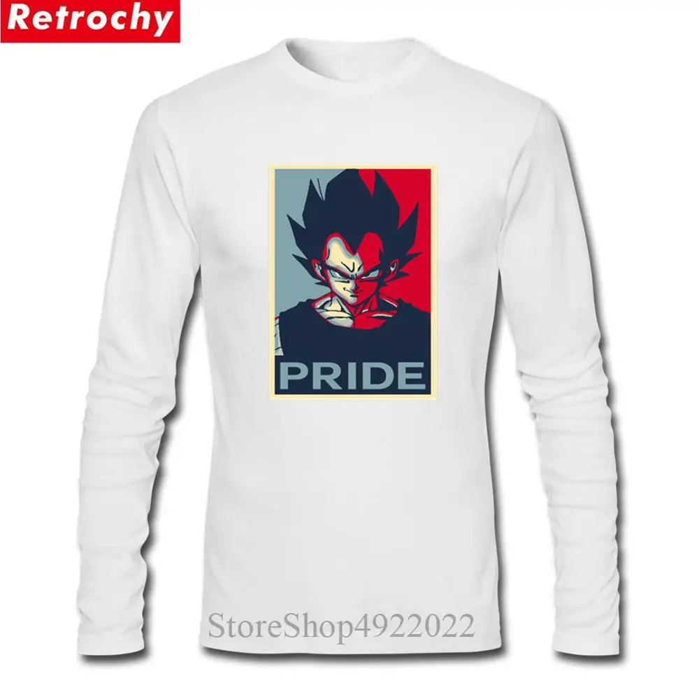 Японские Аниме футболки VEGETA PRIDE Футболка Мужская Новая мода Dragon Ball Z Фитнес Homme
