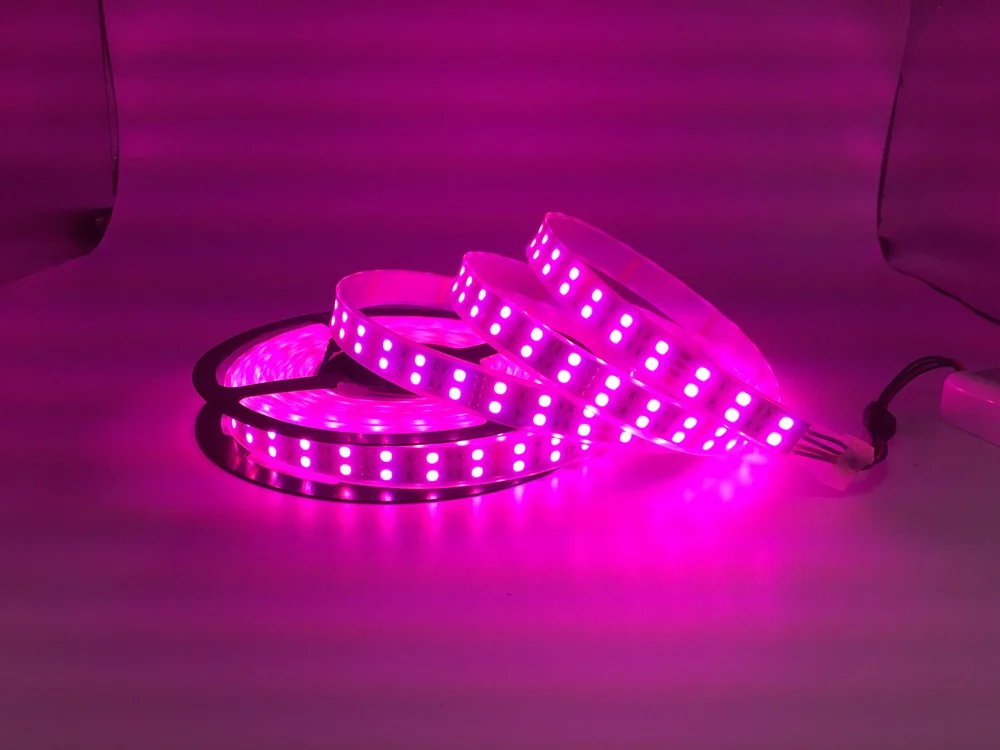 5050 Двухрядные RGB светодиодные ленты водонепроницаемый 120 светодиодный s/m 5 м чёрно-белые печатные платы RGBW RGBWW светодиодный светильник DC 12 В 24 В IP30/IP67