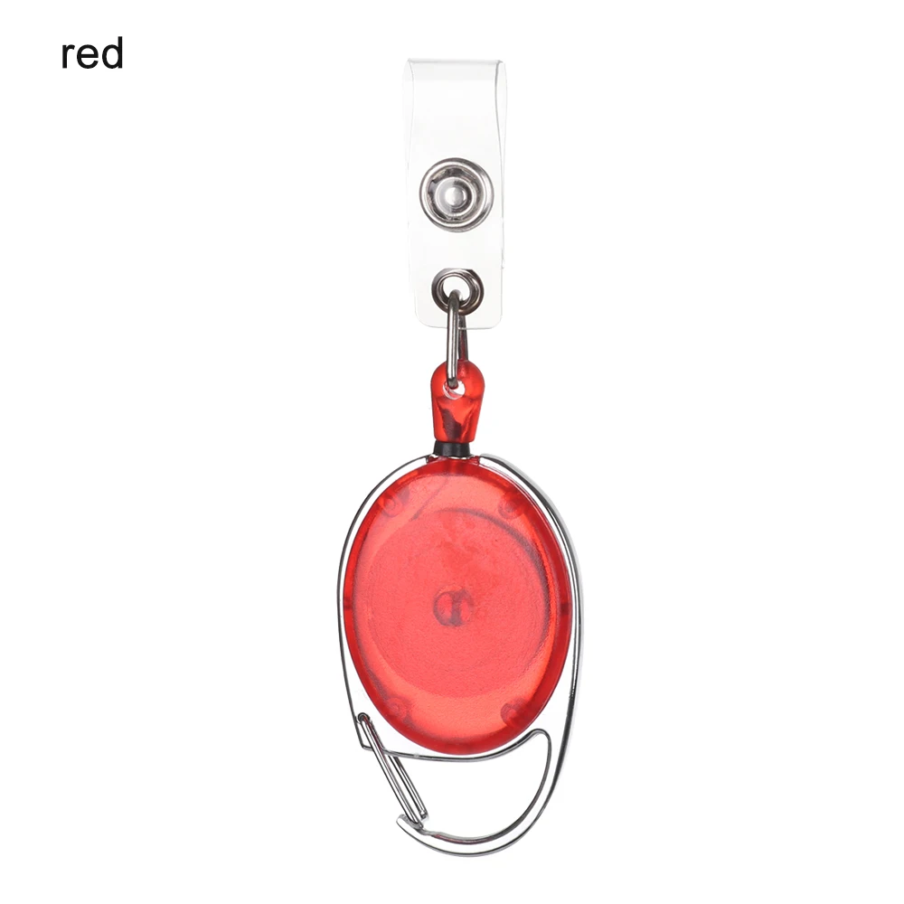 Style 1 - red 2 стиля выдвижной значок шнур для ID Имя держатель карты шейный ремень легкое ожерелье подвесная Веревка катушки брелок зажимы - Цвет: Style 1 - red