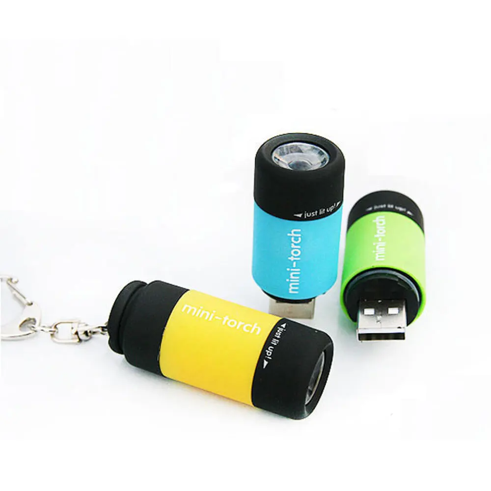 KHLITEC светодиодный мини-фонарь 0,3 W 25Lum USB Перезаряжаемые светодиодный фонарь лампа брелок мини фонарь яркий светильник светодиодный вспышка светильник
