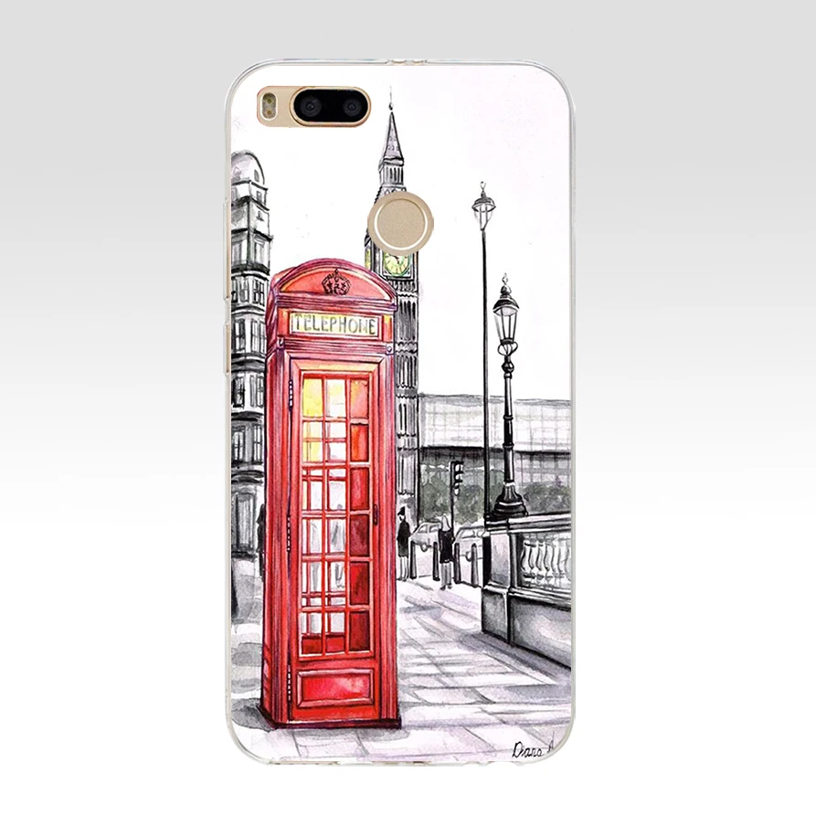 194AQ London Red phone Big Ben силиконовый мягкий ТПУ чехол для телефона xiaomi redmi 4a 6a 4x note 5a pro mi