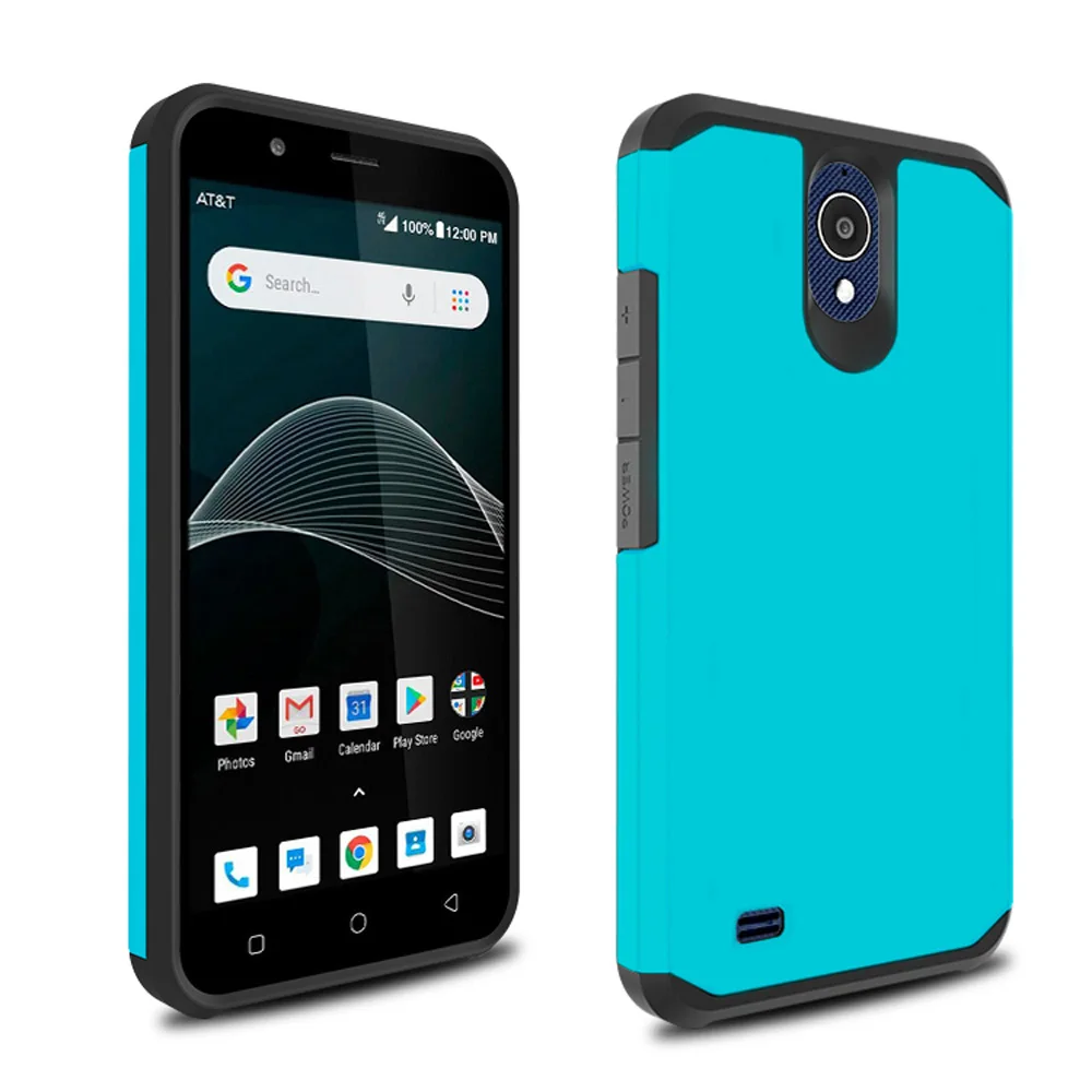 For AT&ampT Axia Case Dual Layer Hybrid Armor Anti Shock Impact Protective Soft TPU &amp Hard PC Back Cover QS5509a | Мобильные