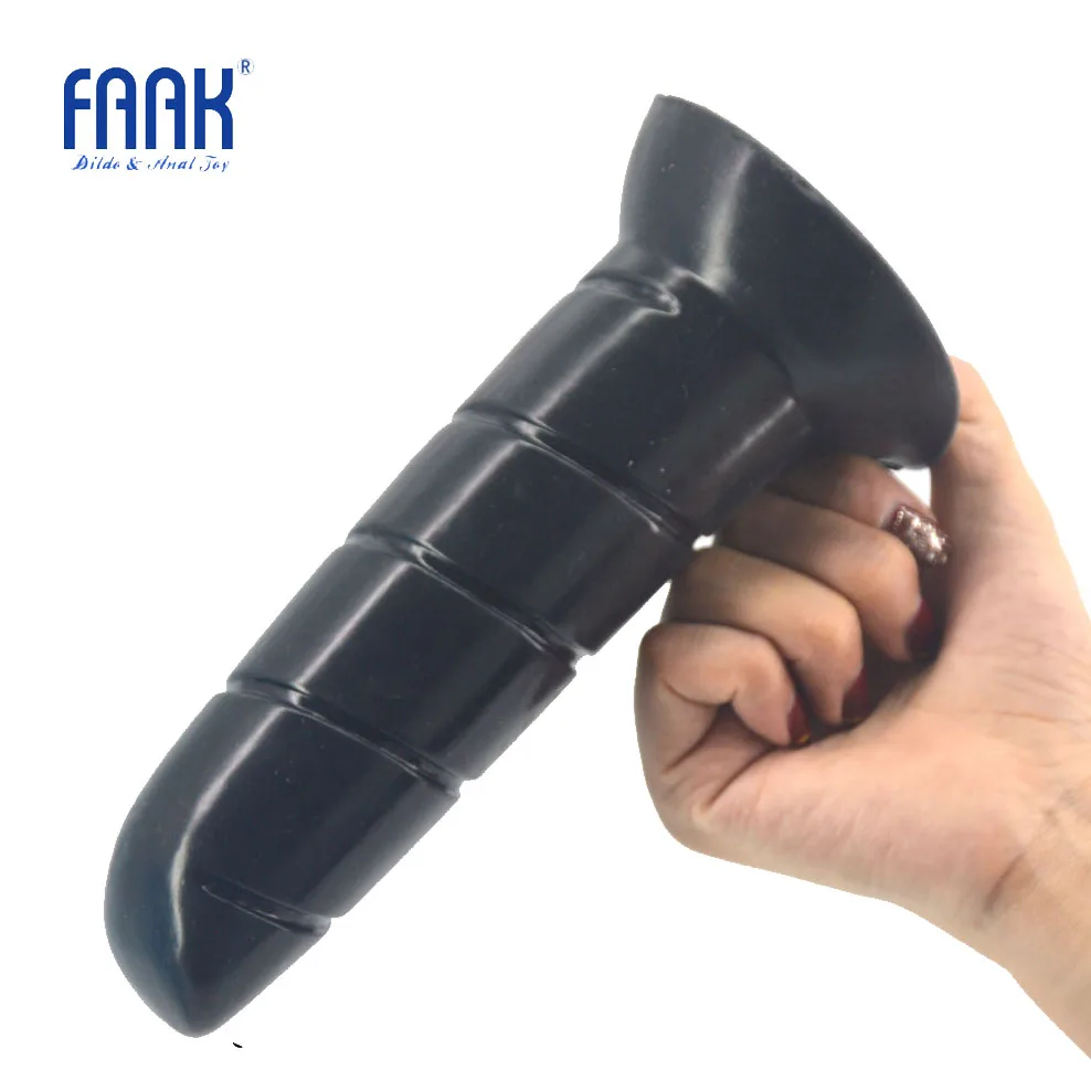 Фаллоимитатор с присоской FAAK силиконовая Анальная пробка секс товары 2018