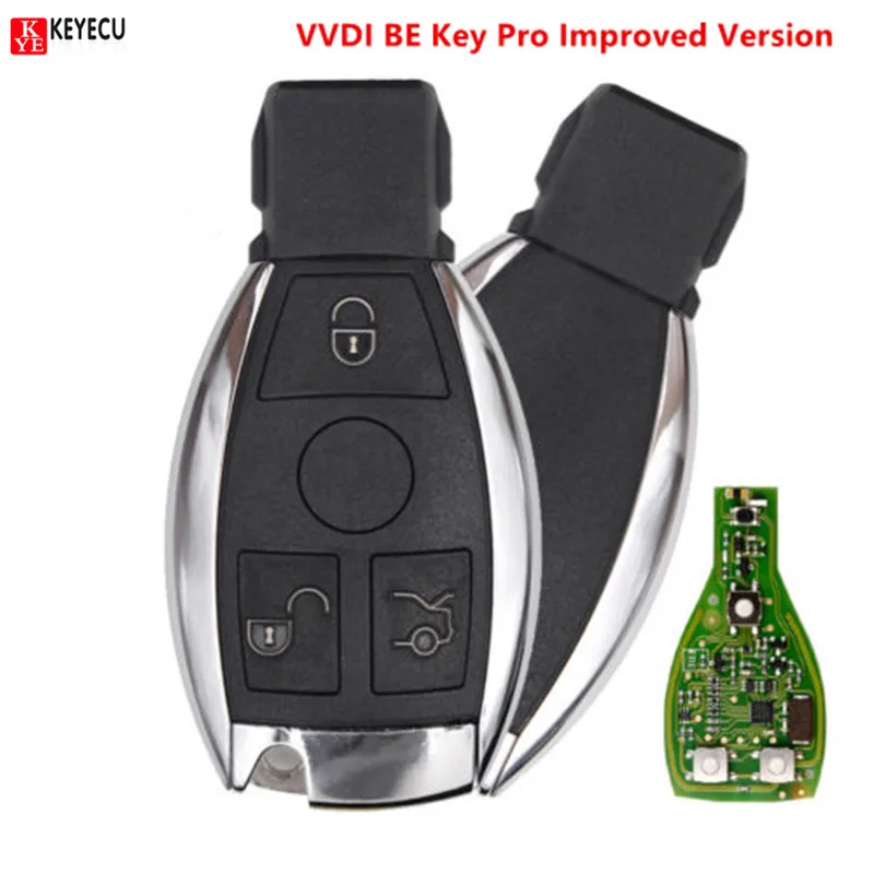 Keyecu Xhorse VVDI быть Pro улучшенная версия в комплекте дистанционный ключ для Mercedes-Benz Smart Key Shell 3 Кнопка+ VVDI PCB