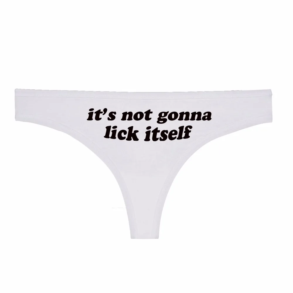 Новые стринги нижнее белье оно не будет лизить себя буквенный принт хлопковые