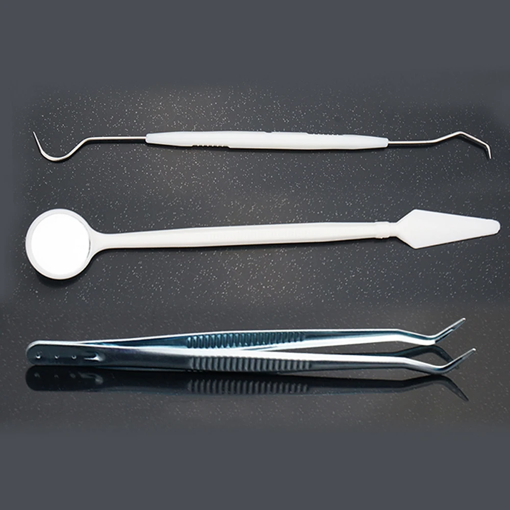 

100PCS Dental Supply Disposable Mouth Mirror Probe Tweezers Oral care