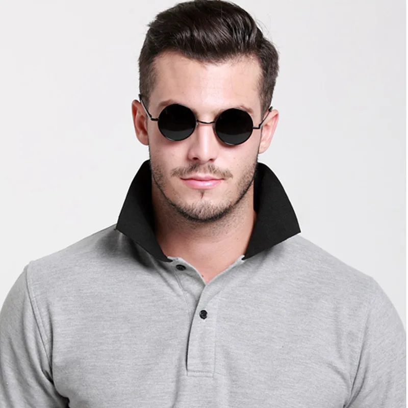 Солнцезащитные очки в стиле ретро и Винтаж круглые поляризационные