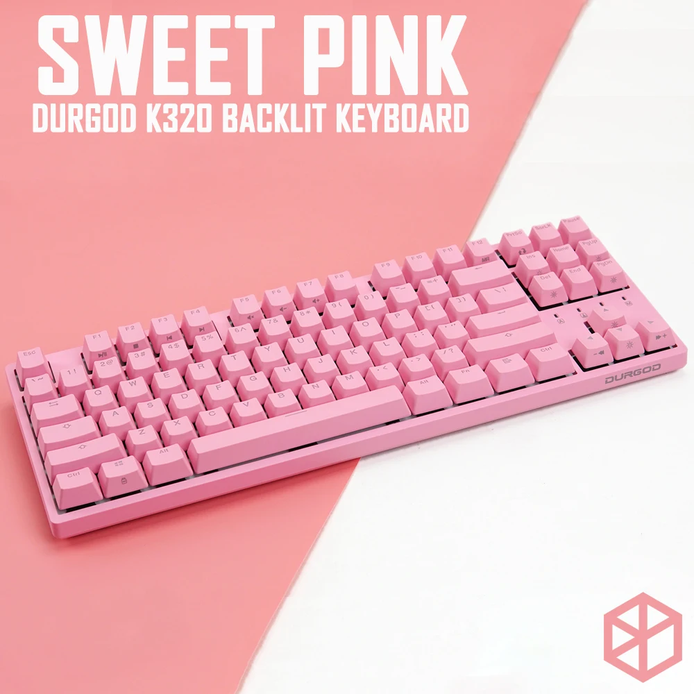 Механическая клавиатура durgod 87 corona k320 с подсветкой cherry mx переключатели pbt doubleshot брелки коричневый синий черный красный серебристый переключатель
