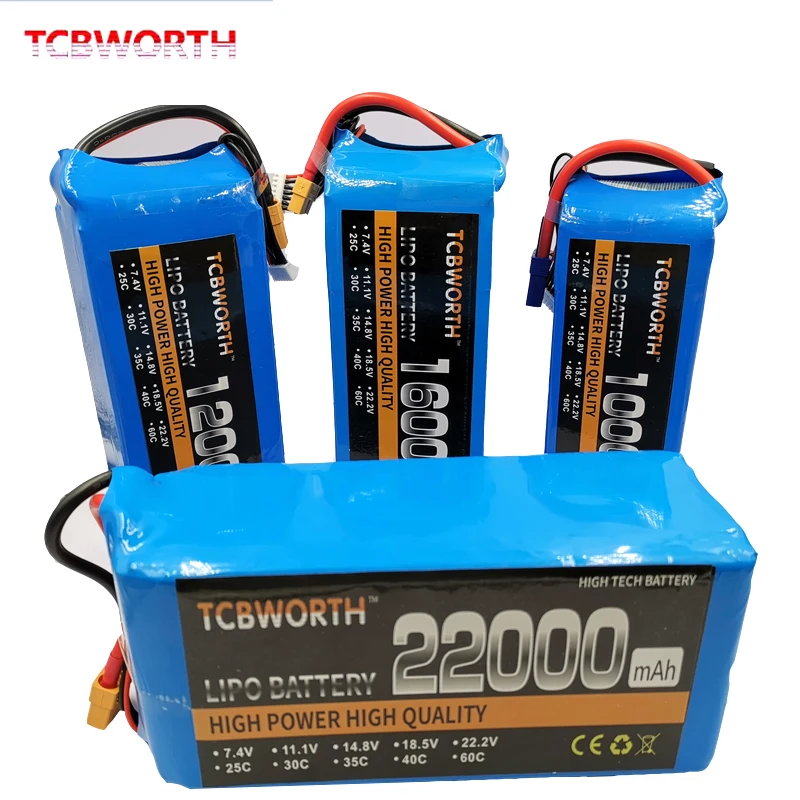 RC LiPo батарея 6s 22,2 V 22000mAh 25C для RC автомобиль самолет, танк модели игрушек 6s RC батареи LiPo высокой мощности