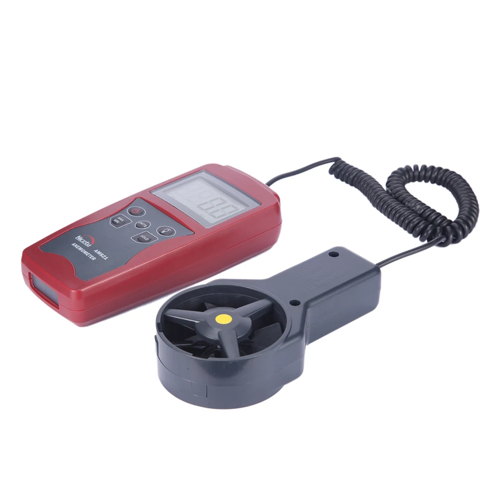 Ручной цифровой профессиональный Анемометр Nicetymeter AM821 с ЖК дисплеем измеритель