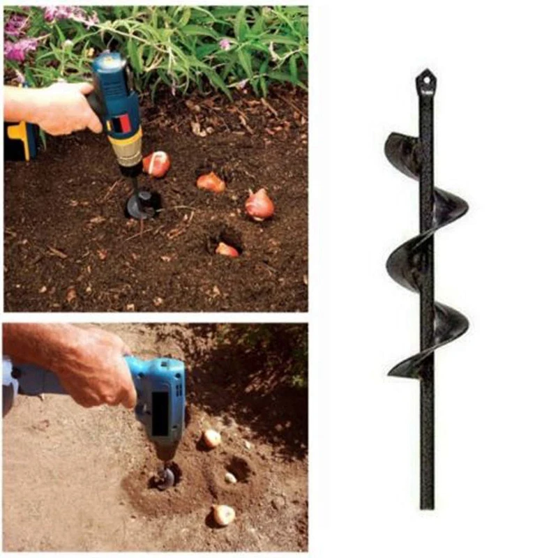2Pcs Planter Garden Auger Hole Digger Drill Bit Attachment Great For Di | Инструменты