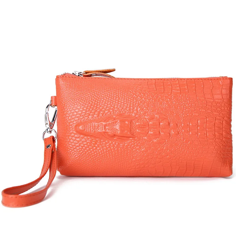 Женская сумка из крокодиловой кожи с объемным рисунком женский клатч модные