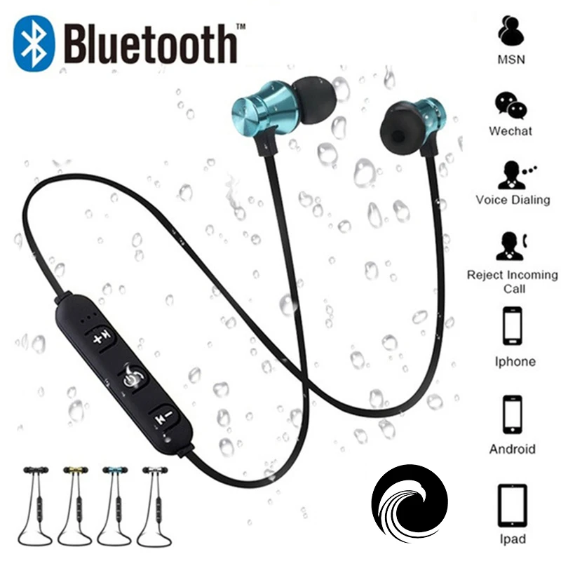 Магнитные Bluetooth наушники свободные руки Спортивные Беспроводные гарнитура с