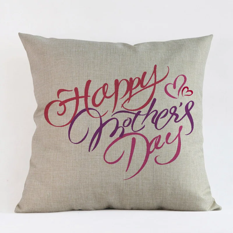Чехол для подушки с надписью Happy Mother's Day чехол декоративная подушка дивана