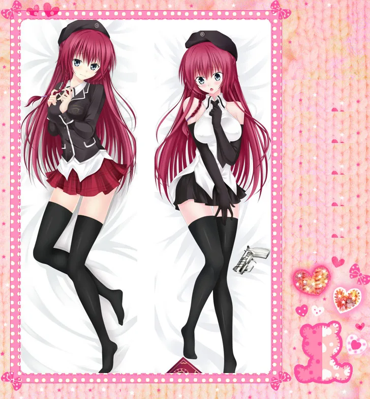 Аниме мультфильм троица семь двойной подушку Обнимая наволочка персиковая кожа 2