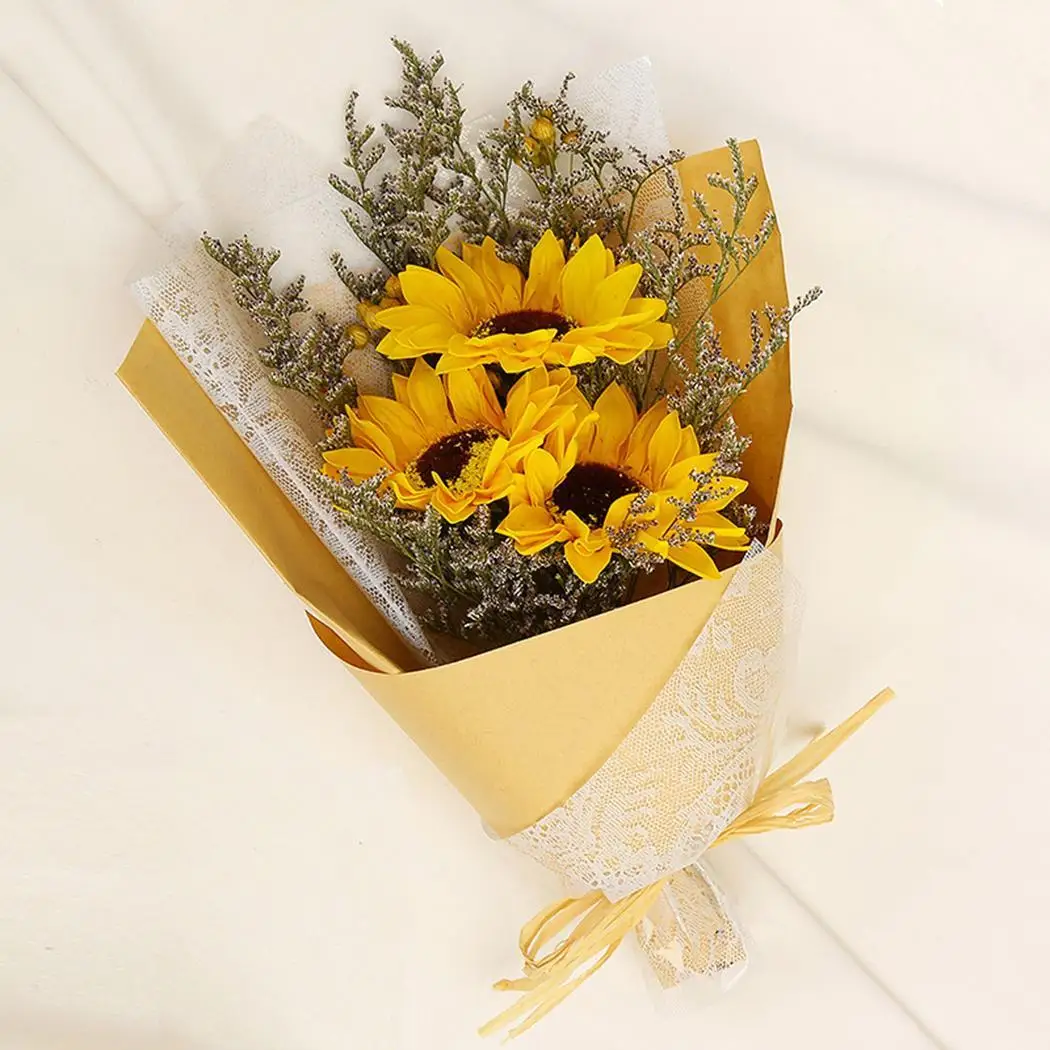 yellow sun flower 7 видов красивые сушеные Гвоздика мыло цветок солнце сушеные цветы бранчи украшения дома цветы День Святого Валентина подарок на день рождения - Цвет: yellow sun flower