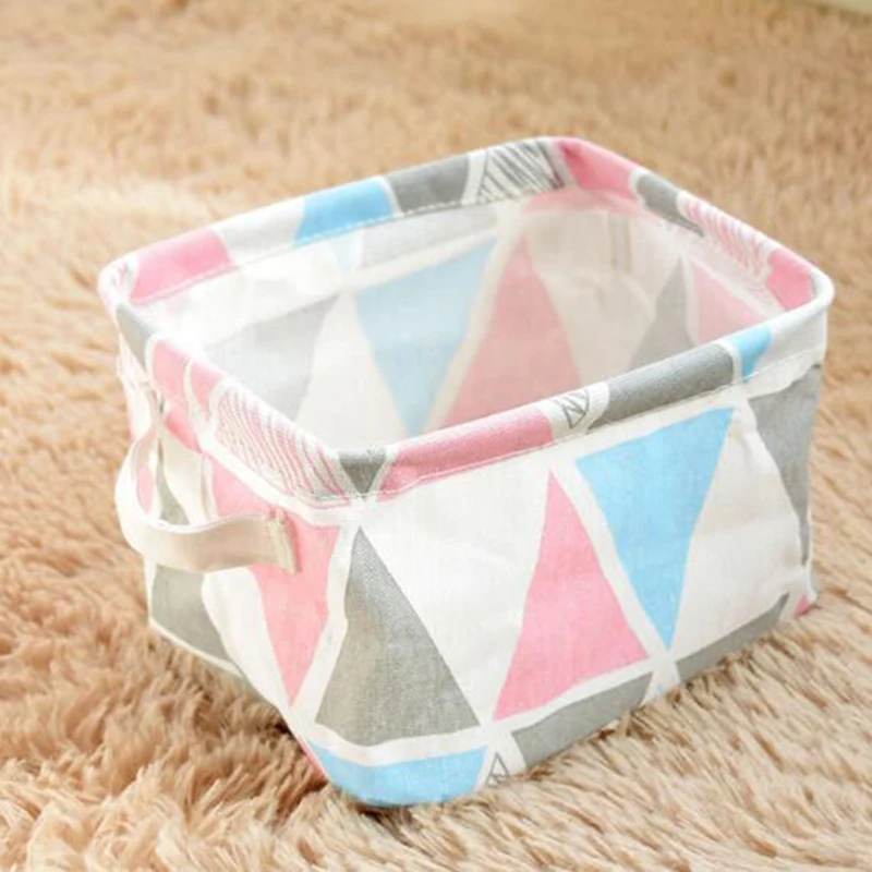 Multicolor MICCK DIY Настольная корзина для хранения мелочей Нижнее белье коробка для хранения игрушек Косметическая Книга Органайзер канцелярский контейнер корзина для белья - Цвет: Multicolor