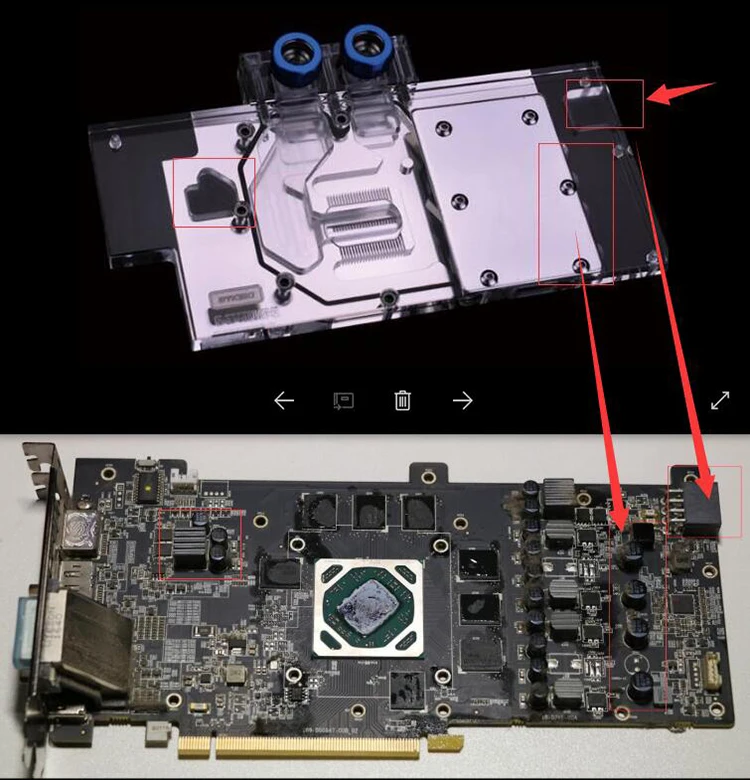 BYKSKI полное покрытие GPU водонепроницаемый блок для Sapphire Nitro + Radeon RX470/480 (11260-07)