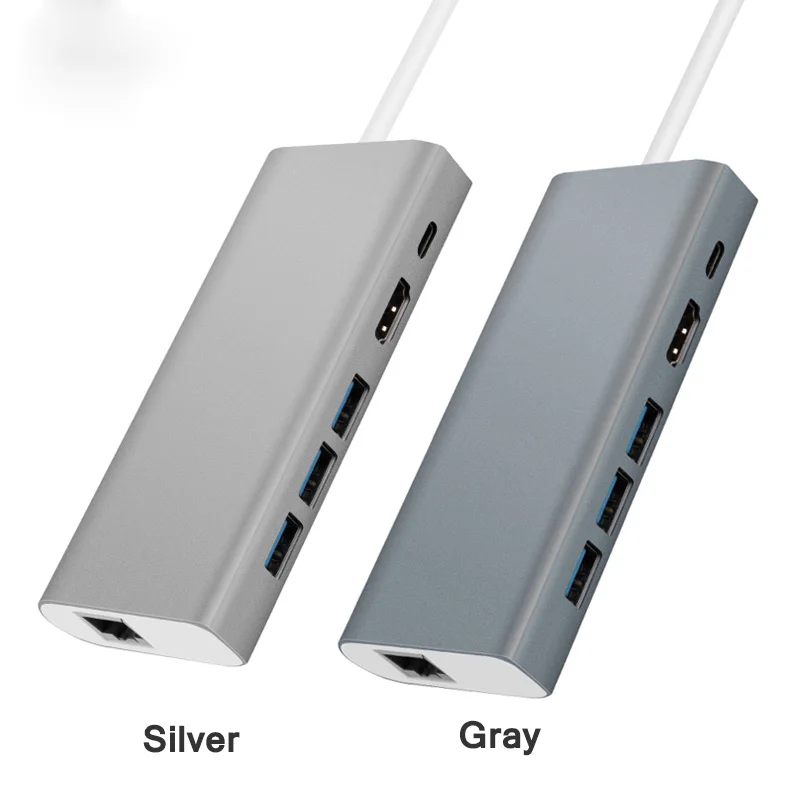 USB док станции 6 в 1 Тип usb C к HDMI 3 0 PD Gigabit Ethernet RJ45 сетевой адаптер для Macbook pro samsung