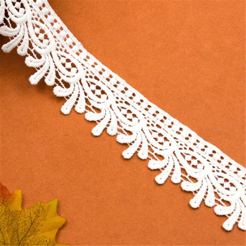Вышитые кружева лента для шитья стеганых платье Свадебные украшения вечерние