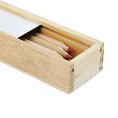 4 шт./лот сублимационный чистый пенал MDF ручной работы деревянный для ручек