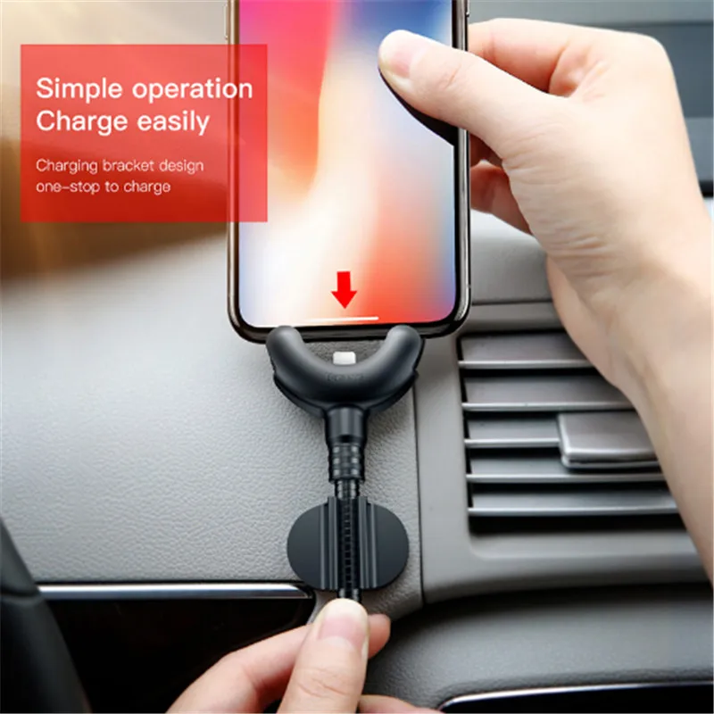 Автомобильный держатель Baseus для iPhone X 8 7 6 5 S 360 gadi GPS Del Telefono Mobile Basamento Supporto Dell'automobile