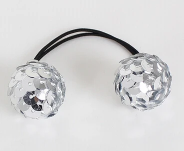 Бесплатная доставка новинка 2015 Детские блестящие резинки для волос с шариками