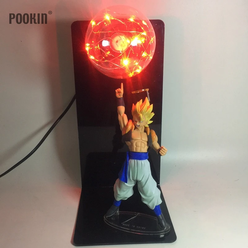 Dragon Ball Vegito пять цветов бомбы Luminaria светодиодный ночник праздничный подарок Номер Декоративный светодиодный светильник в ЕС США штекер