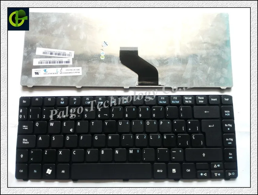 Испанская клавиатура для Acer EMachines D440 D442 D640 D640G D528 D728 D730 D730G D730Z D732 D732G D732Z D443 черная SP