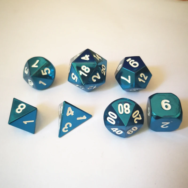 Завод прямой город и подземный 7 PC креативная РПГ игра die электрофорез Синий Белый