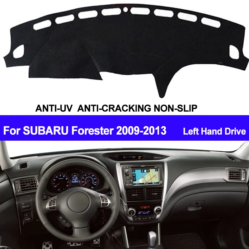 

Чехол для приборной панели автомобиля TAIJS для Subaru Forester 2009 2010 2011 2012 2013 Dash коврик для приборной панели коврик для защиты от УФ-излучения