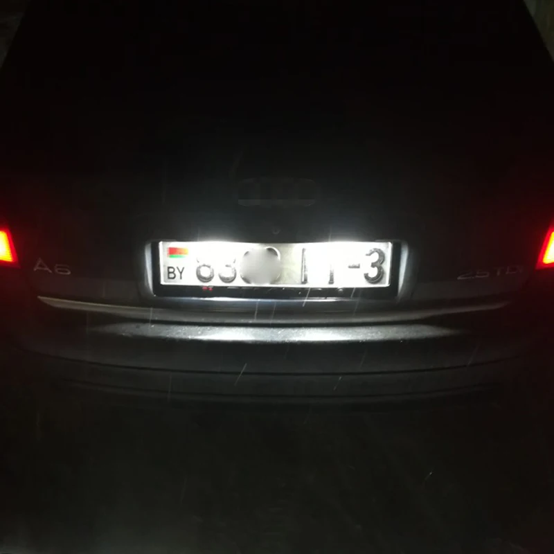 Для Audi Canbus светодиодный номерной знак светильник лампа номерного знака ксенон