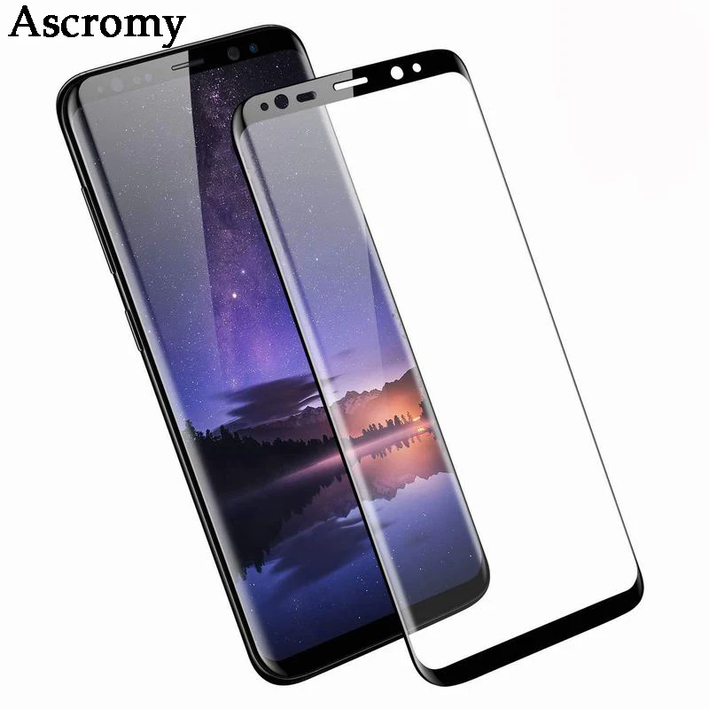 Ascromy 3D изогнутое полное покрытие закаленное стекло для Samsung Galaxy Note 8 S9 S8 S7 S6 Edge Plus A3