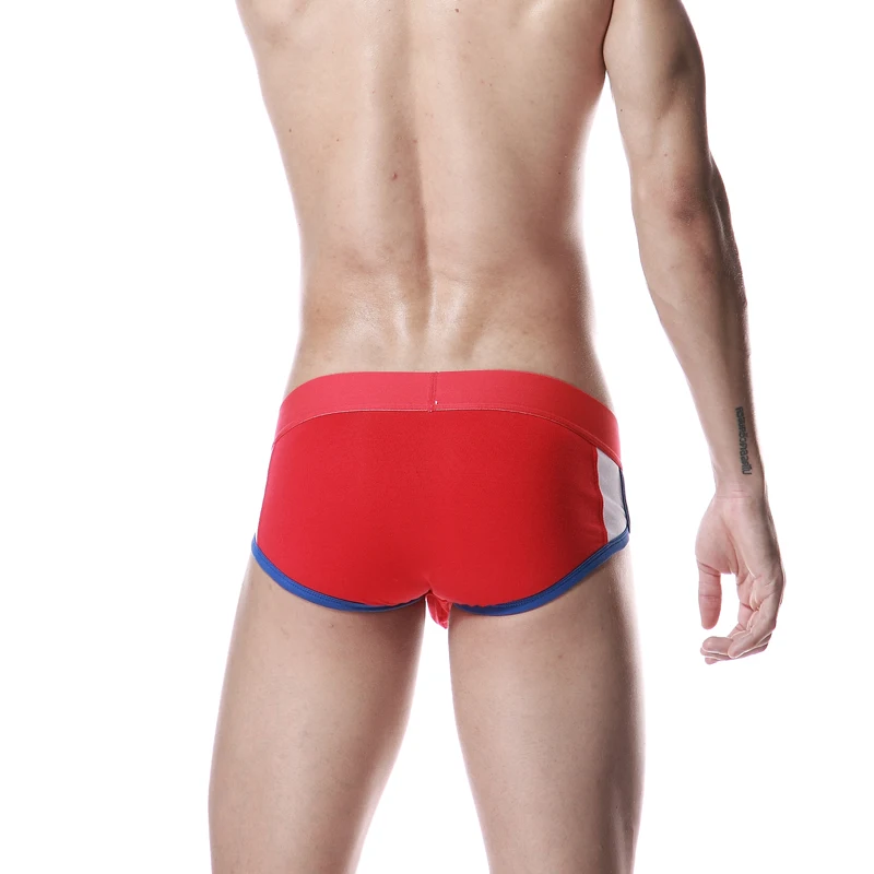 2016 мода красочные мужчины тонкие трусики чистого твердого сексуальные шорты