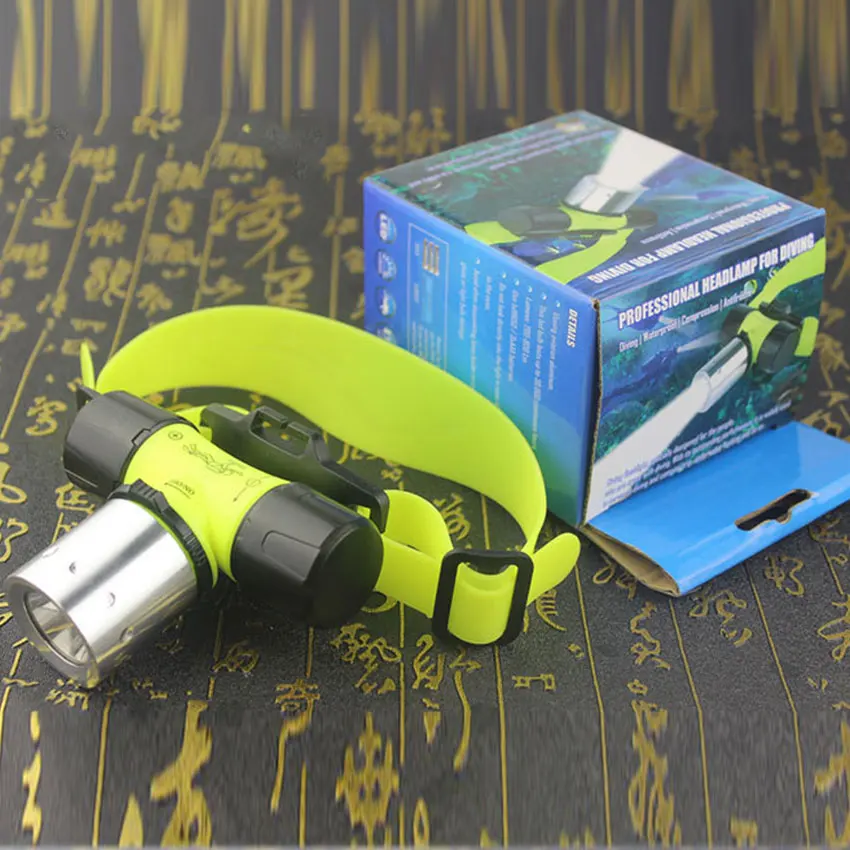 Super Bright LED Light Diving/Swimming Headlamps 10W Waterproof 100-200M Underwater Head Lights Torch Outdoor Lighting 18650/AAA | Лампы и